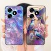 Luxury Fashion Painting Phone Case For Tecno Spark 10 10C 10 PRO KI5k KI5q KI7 Back Cover Liquid Silicone Soft Bumper Shockproof