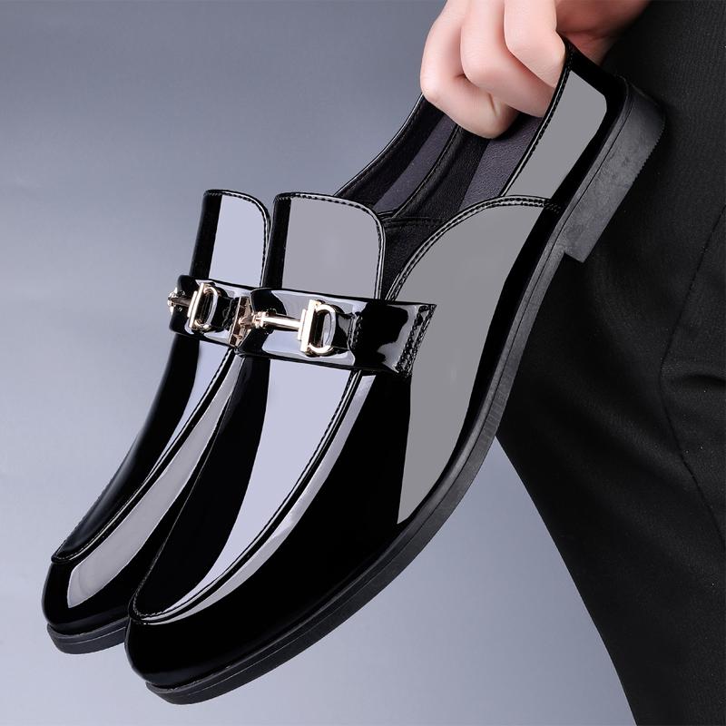 Men's Crocodile Slippers Fashion Outdoor Leather Loafers Comfortable Summer Casual Shoes Non-slip Design Footwear for Men