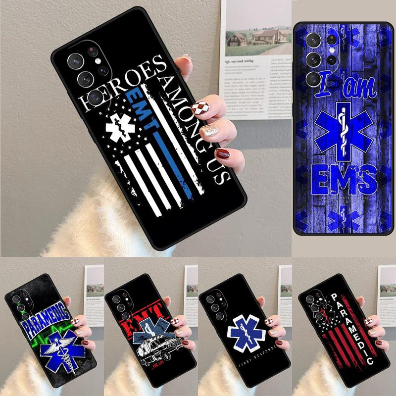 EMT EMS Medical Rescue Phone Case for Samsung Galaxy Note 10 Pro S26 Ultra S23 S24 FE S25 S21 S22 PLUS Shockproof Cove