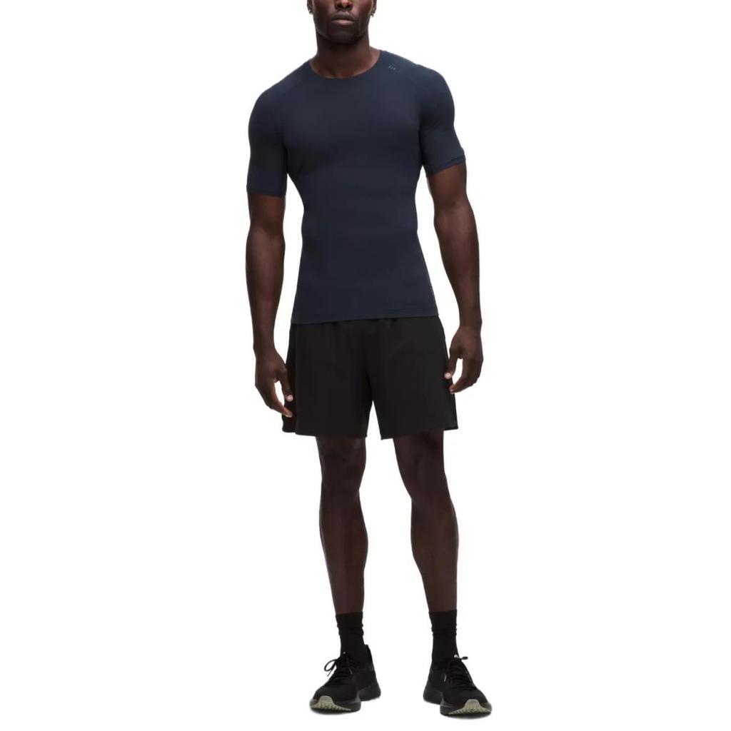 Lululemon T-Shirts Men's Crew Neck Moderate (Unisex) T-Shirts LM3H43S | Remixed Marine