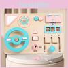 Wooden Busy Board Car Steering Wheel Toy For Early Childhood Learning And Developing Fine Motor Skills