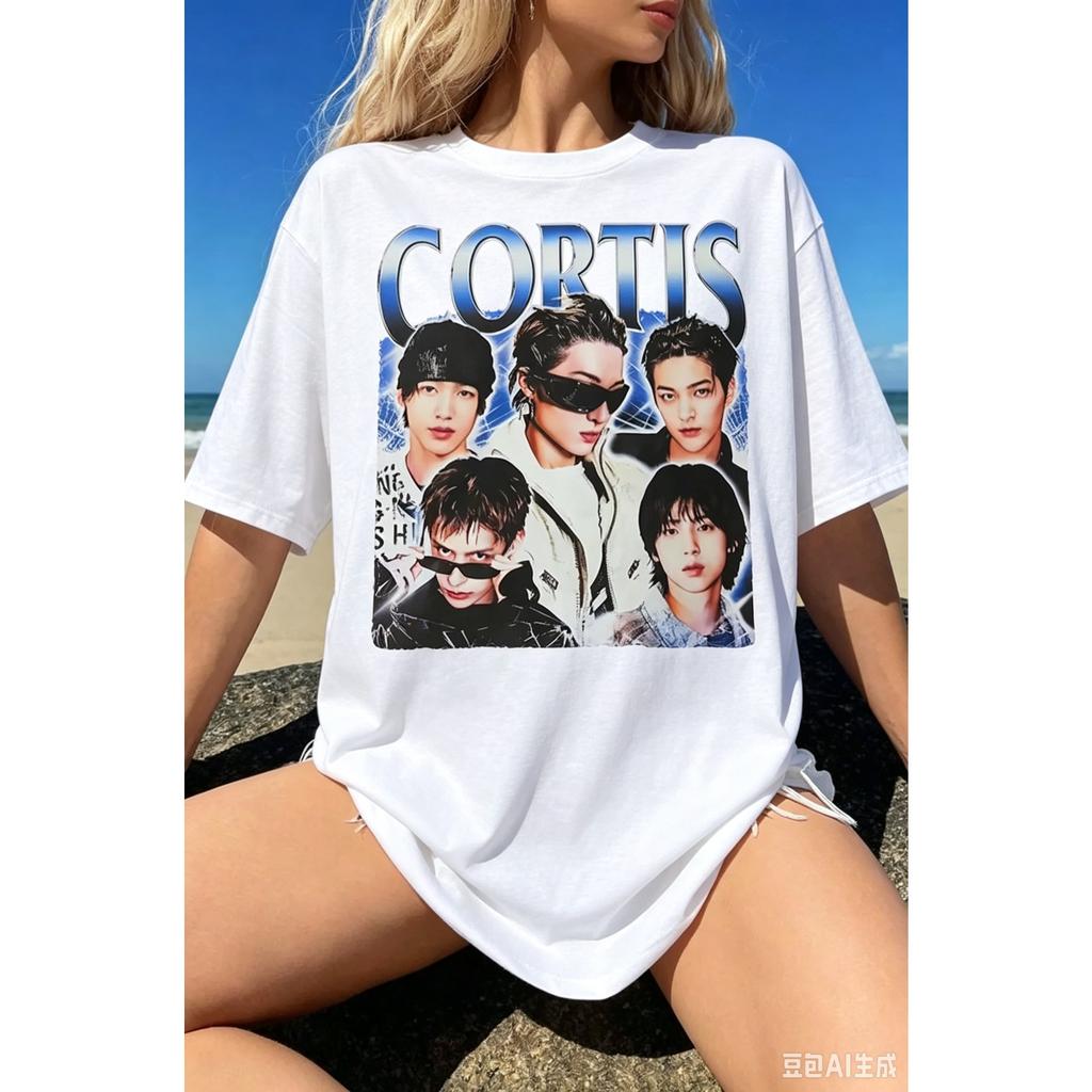 Cortis Grafisch Bedrukt T-shirt Mannen Vrouwen Oversized Streetwear Y2k Ronde Hals Korte Mouwen Harajuku Hoge Kwaliteit Vrouwen Mannen Kleding