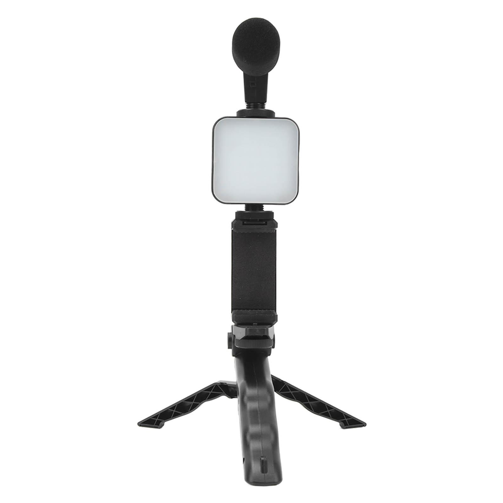 

Комплект аксессуаров для видеосъемки со светодиодной подсветкой, в который входит светодиодная подсветка, штатив с зажимом для телефона