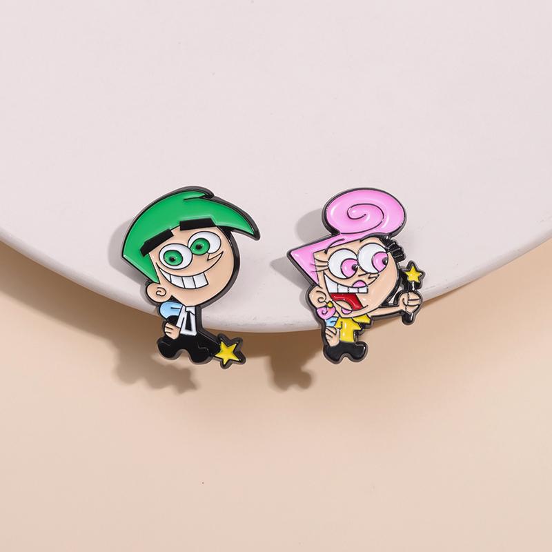 Anime Characters Enamel Pins Custom Boy And Girl Brooches Lapel Badges Cartoon Jewelry Gift for Kids Friends