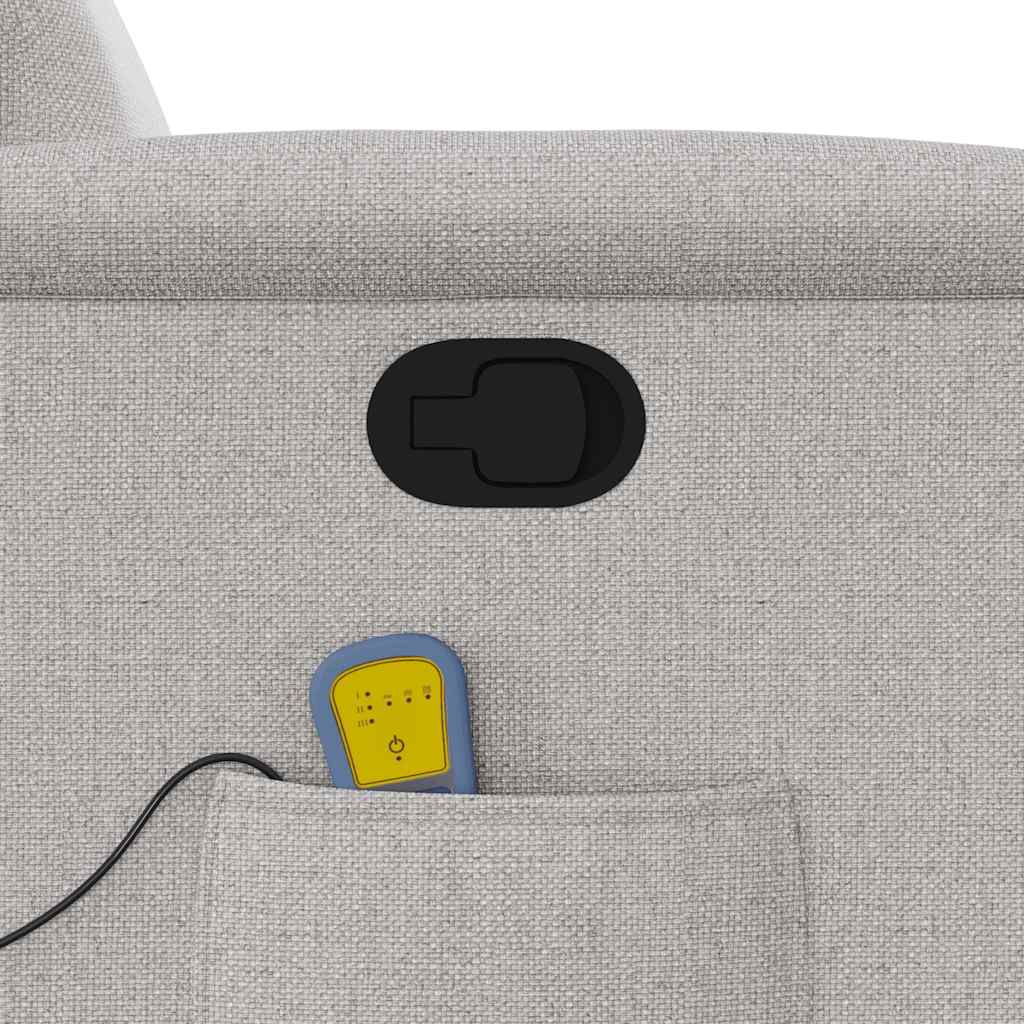 Massage Chair Cloud Grey Fabric