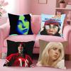 Singer B-Billie-Girl E-eilish Pillow Case Cover  Square Sofa with Pillow Case for Home Use