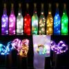 HOMZY Solar 10LED 20LED Wine Bottle Lights Cork Shape Fairy Lights Garland Christmas Light Copper Wire Home Room Decoration Lamp