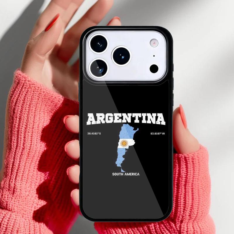 Argentina Flag soft Phone Case for iPhone 17 16 15 14 13 Pro Max Back Cover for 12 11 Pro Coque