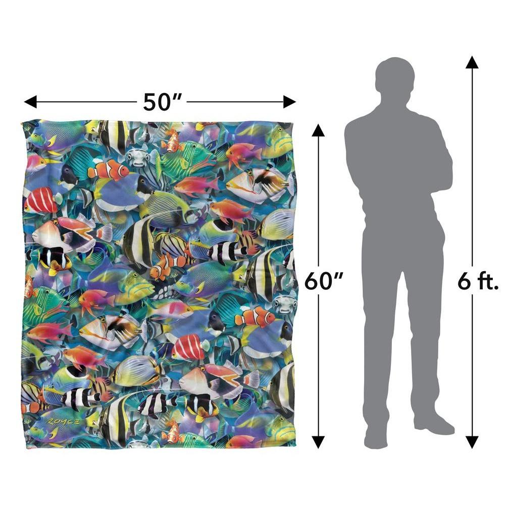 Royce McClure Tropical Fish Jam Silky Supersoft Blanket