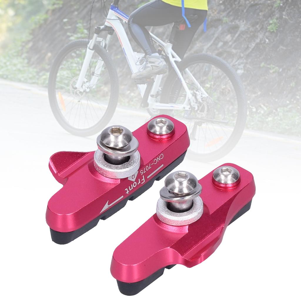 Road Bike Brakes Pads CBrake NoNoise NoSkid Rubber Blocks Replacement(Black )