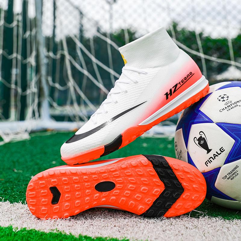 Soccer Cleats for Mens Womens Football Shoes Turf Soccer Shoes Indoor/Outdoor High-top Football Cleats TF