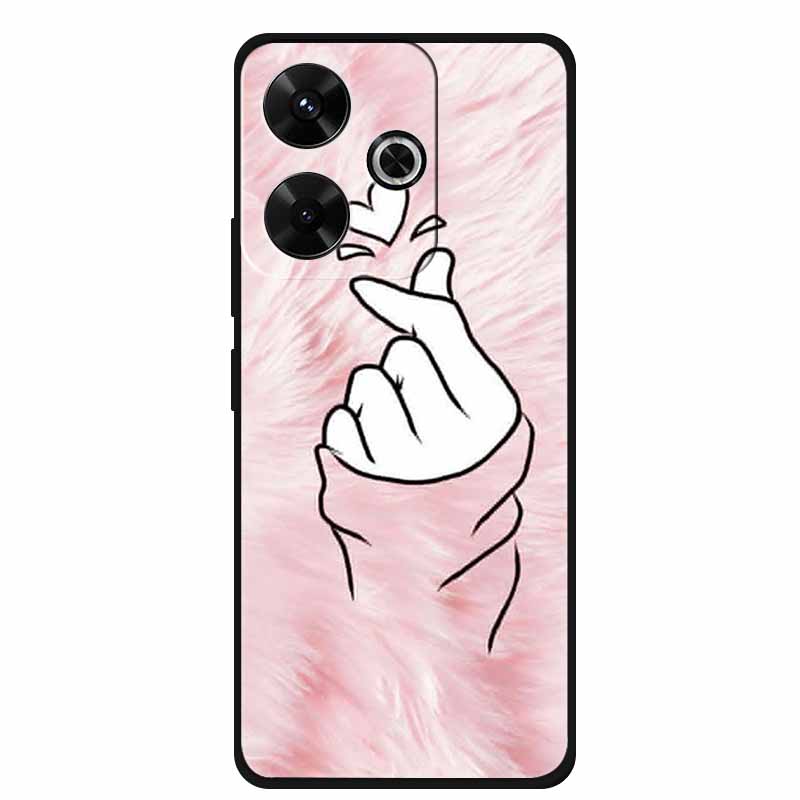 Phone Case For POCO M6 4G Back Cover Case M6Plus Black Silicone Soft Coque For Xiaomi Redmi 13 13x Poco M6 Plus Case M 6 Plus