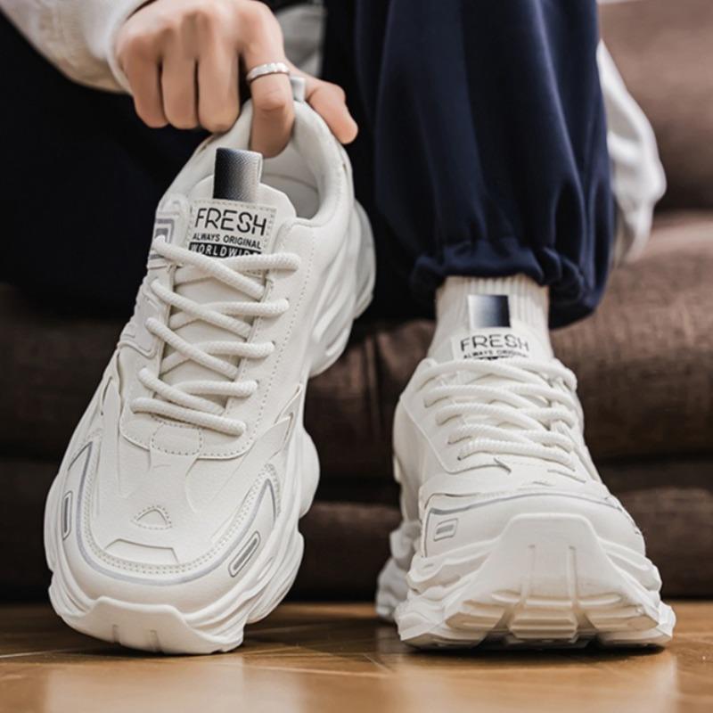 Fashion Shoes for Men Trendy Casual PU Leather Men's Sneakers Luxury Designer Shoes for Men Platform  Running Sneakers Zapatillas Hombre