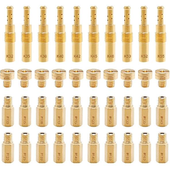 25 Pcs Carburetor Main Jet Kit Replacement for Mikuni VM22 VM24 VM26 Carburetor Used on 125cc 150cc 200cc 250cc Engine Motorcycle Dirt Pit Bike (25