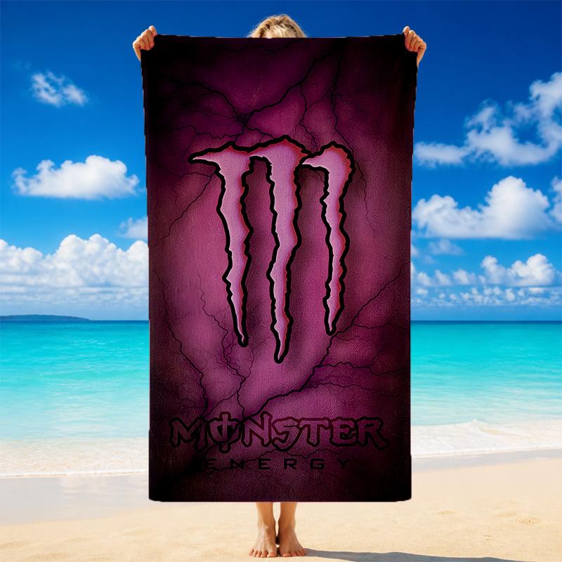 Monster Energy Quick Dry Microfiber Beach Towel Soft Absorbent Sand Resistant Towel For Beach Pool Travel Summer