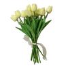 LED-beleuchtete künstliche Tulpenblumenlampe Real Touch Fälschung Tulpenstrauß Nachtlicht mit Band für Valentinstag Ostern Heimküche Hochzeitsdekoration