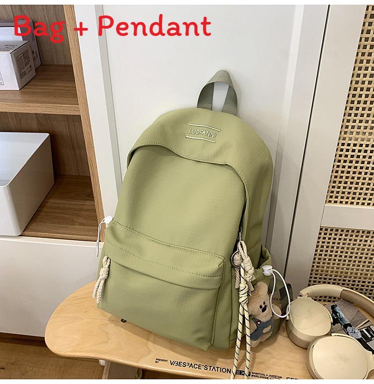 Minimalist Nylon Student Backpack With Design For School And Travel