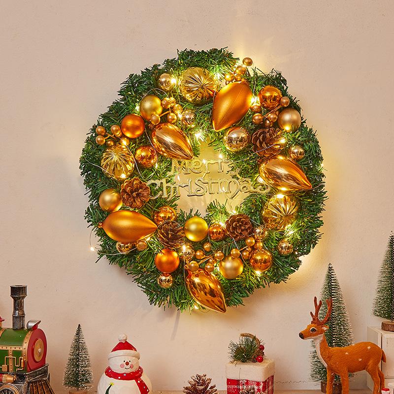 Christmas Door Wreath & Holiday Ornament for Festive Decor