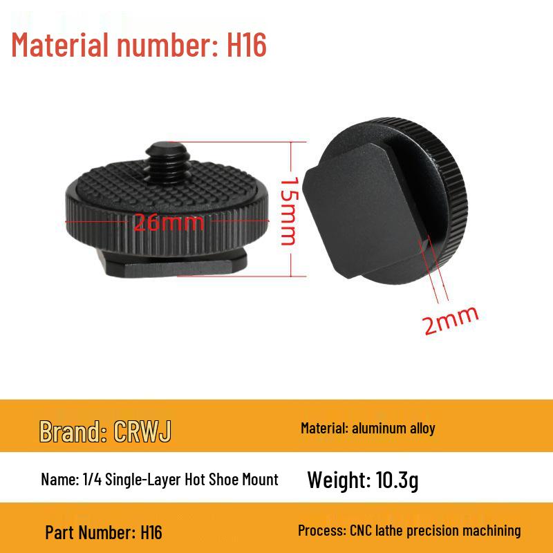 Support sabot flash avec vis 1/4 pour stabilisateur mobile
