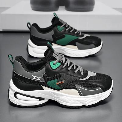 Summer Men's Shoes New Breathable Mesh Sports Shoes Men's Trend Versatile Platform Casual Shoes Trendy Shoes