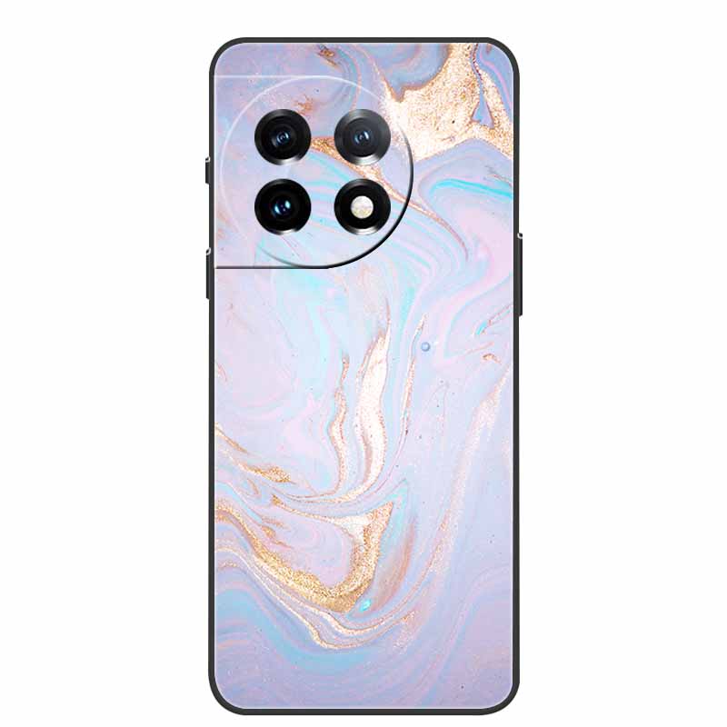 For One Plus 11 Case Marbled Granite Stone Texture Phone Cases for Oneplus 11R Shockproof Soft Cover on for Oneplus11 5G Silicon