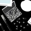 100Pcs DIY Transparent Push Pins Creative Multifunctional Thumb Tacks Durable with Box Cork Board Pushpin Wall Markers