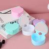 Scatola Portagioie a Forma di Cuore Rosa Scatola Porta Gioielli Cuore da Ragazza Organizer da Scrivania Studente Dormitorio Love Specchio Doppio Organizer per Trucco