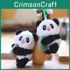 Sweet Plush Panda Keychain Adorable Soft Stuffed Animal Bag Charm