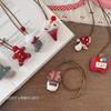 Festive Christmas Tree Fabric Necklace for Women – Cute Cartoon Holiday Accessory for Autumn and Winter Sweaters.