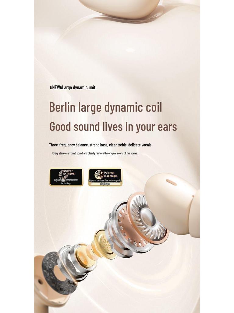 2025 Wireless Noise-Cancelling In-Ear Sports Bluetooth Headphones with High Sound Quality