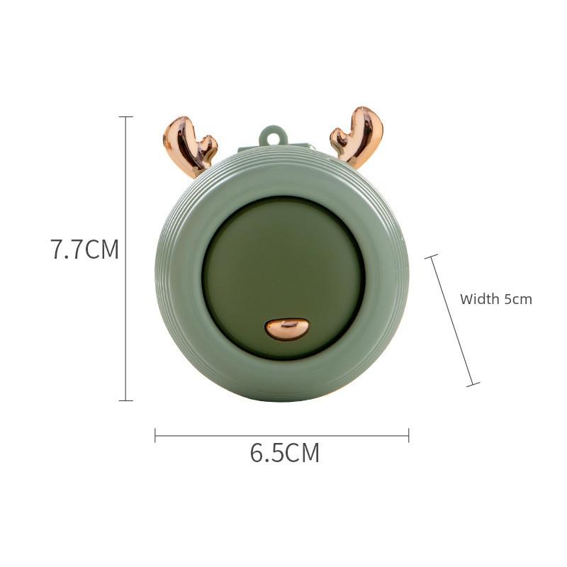 Summer Creative New Product Cartoon Capybara Neck Fan Mini Portable USB Charging Wearable Lanyard Electric Fan