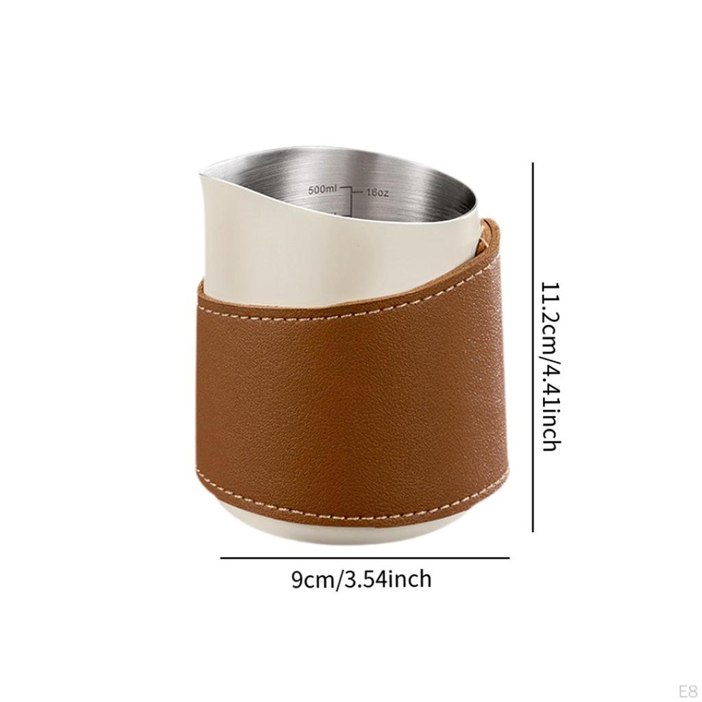 Konvička na mléko Eagle s hubičkou bez ucha pro přípravu latte artu