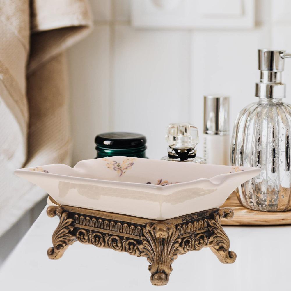 Vintage Soap Container Self Draining Soap Holder Creative Soap Box for Bathroom Kitchen