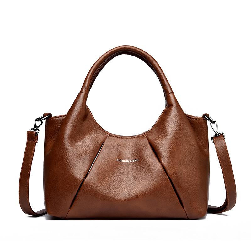 Winter Hoge Kwaliteit Zacht Leer Boodschappentas Vrouwen Handtas Crossbody Tassen Luxe Vrouwen Schoudertas Beroemde Trendy Dames Tote Bag Portemonnee