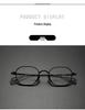 Retro Pure Titanium Unisex Myopia Glasses Frame - High Prescription, Small Square Polygon Frame