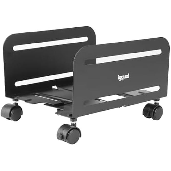 Support CPU - SOP2 - Métallique - Noir - Mobile - Roulettes