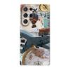 Traveler retro collage Samsung S24ultra protective case GalaxyS22 foreign trade explosion anti-drop mobile phone case