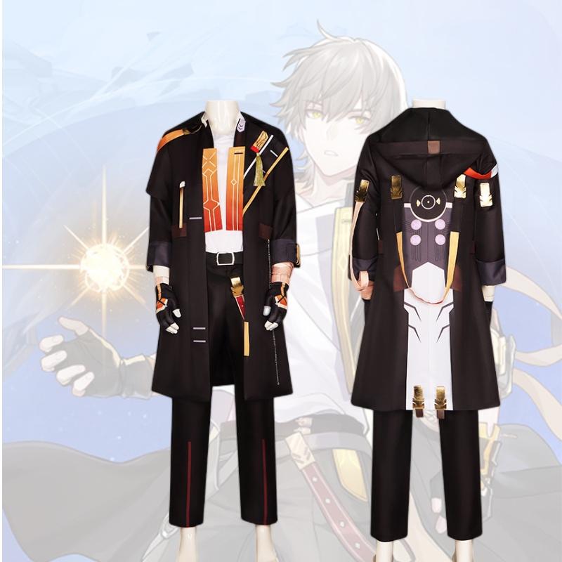 Male Rail Honkaistar Trailblazer Cosplay Costume Set Halloween Party Gift Prop