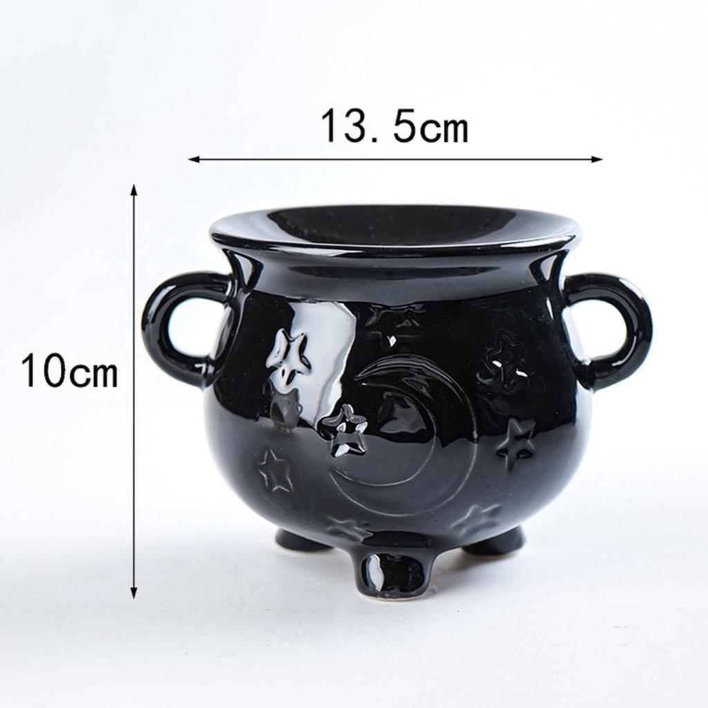 Ceramic Tealight Candle Holder Essential Oil Burner Desktop Ornaments Fragrance Warmer Oil Diffuser for Office Yoga Room Saunas