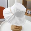 Hat women's summer bucket hat new fashion pearl chain sun protection versatile sun hat shows small face