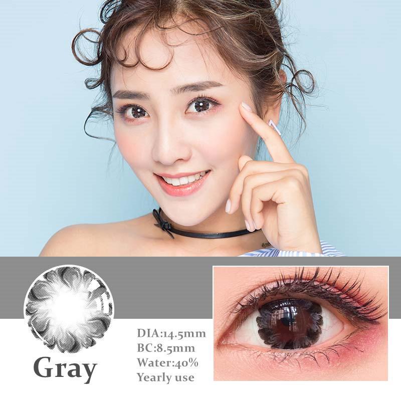Eyeshare Lentile de contact Color Softlens 1 pereche Seria 3TONE Lentile de contact colorate Ochi Utilizare anuală Contacte cosmetice