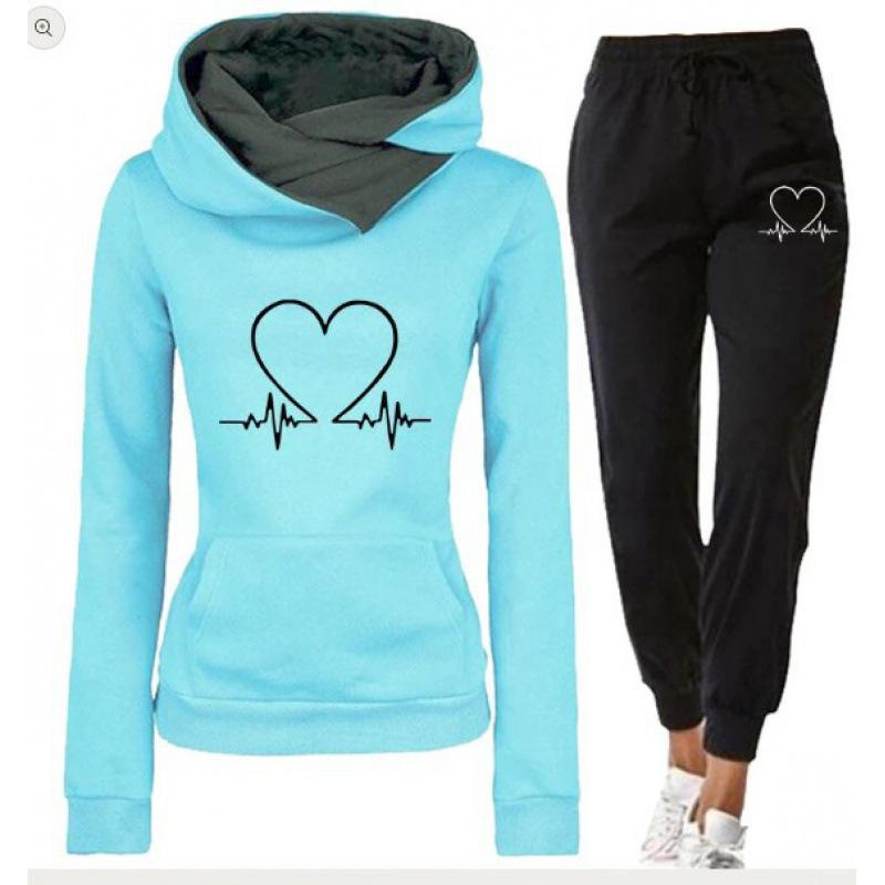 2023 Unisex Bedrucktes Sweatshirt und Jogging-Hoodie Set - Herbst/Winter Freizeit-Sportbekleidung.