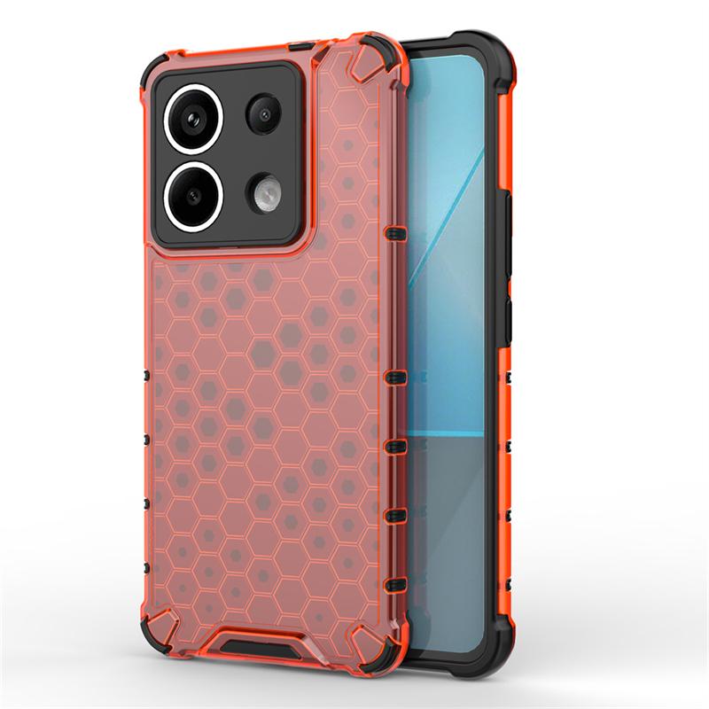 

Transparent Phone Case For Xiaomi Poco X6 5G Shockproof Honeycomb Armor Back Case For Poco X6 5G Cover For Poco X6 Case 6.67inch For Poco X6 Pro 5G