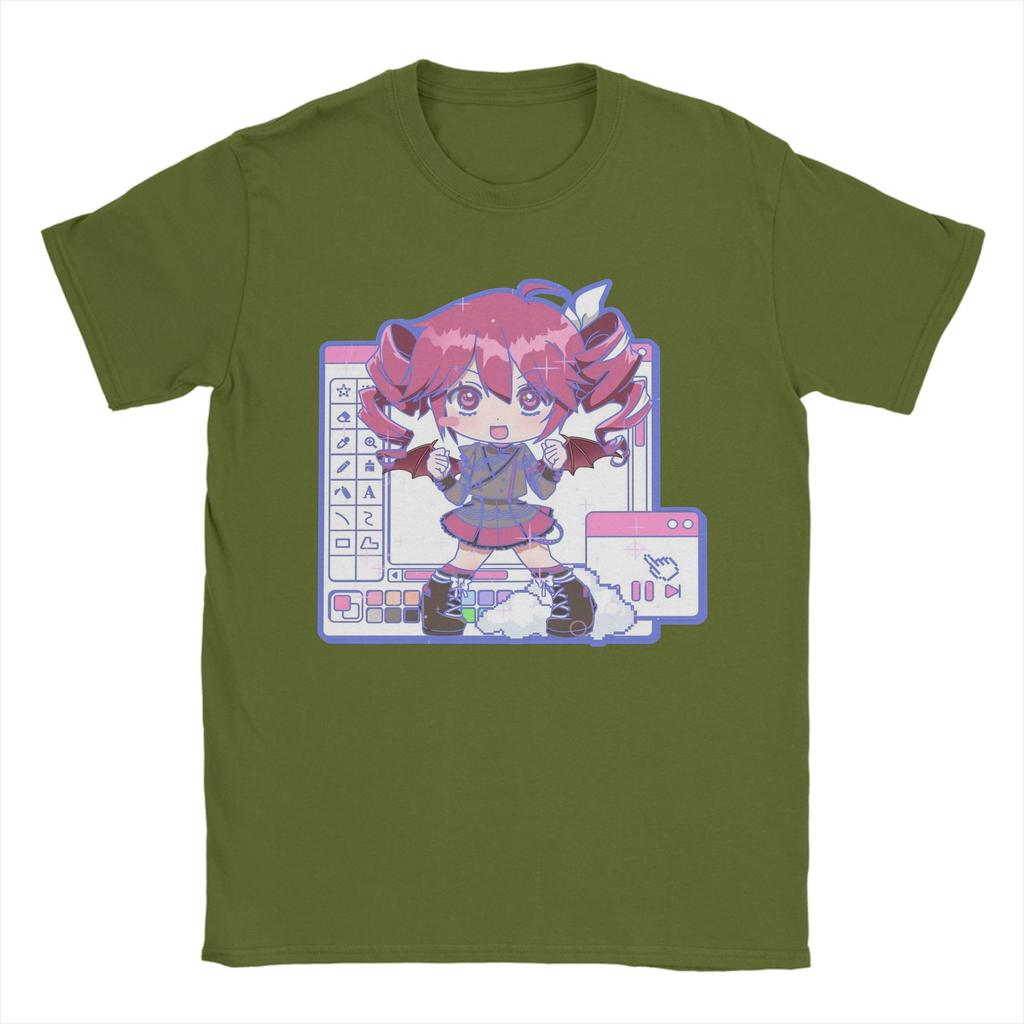 VOCALOID Windows Kasane Teto T-Shirt Men Women  Vintage Pure Cotton Tees O Neck Short Sleeve T Shirts Adult Clothes