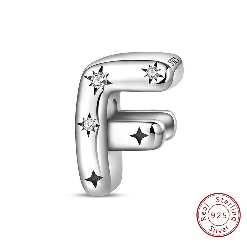Classic Copper 26 Letters A-Z Alphabet Charms Stars Letter Beads Fit Bracelet Diy Charm For Woman Jewelry Making