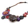 NOA [J2169] - Collier Créateur 'Safari' marron violet
