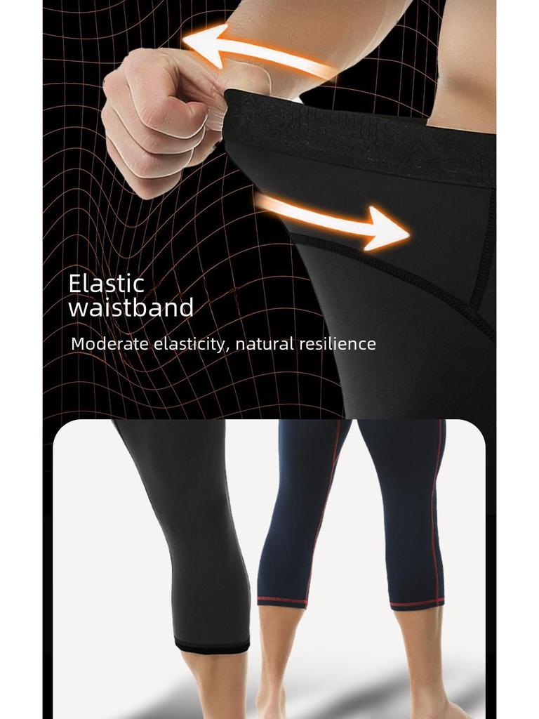 Thermo-Leggings aus Wollmischung für Herren in großen Größen – dünne, enge Hosen für Jungen im Herbst/Winter