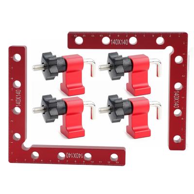 90 Degree Right Angle Positioning Ruler L Shaped Carpenter Panel Fixing Clamp 140x140mm140X140MM