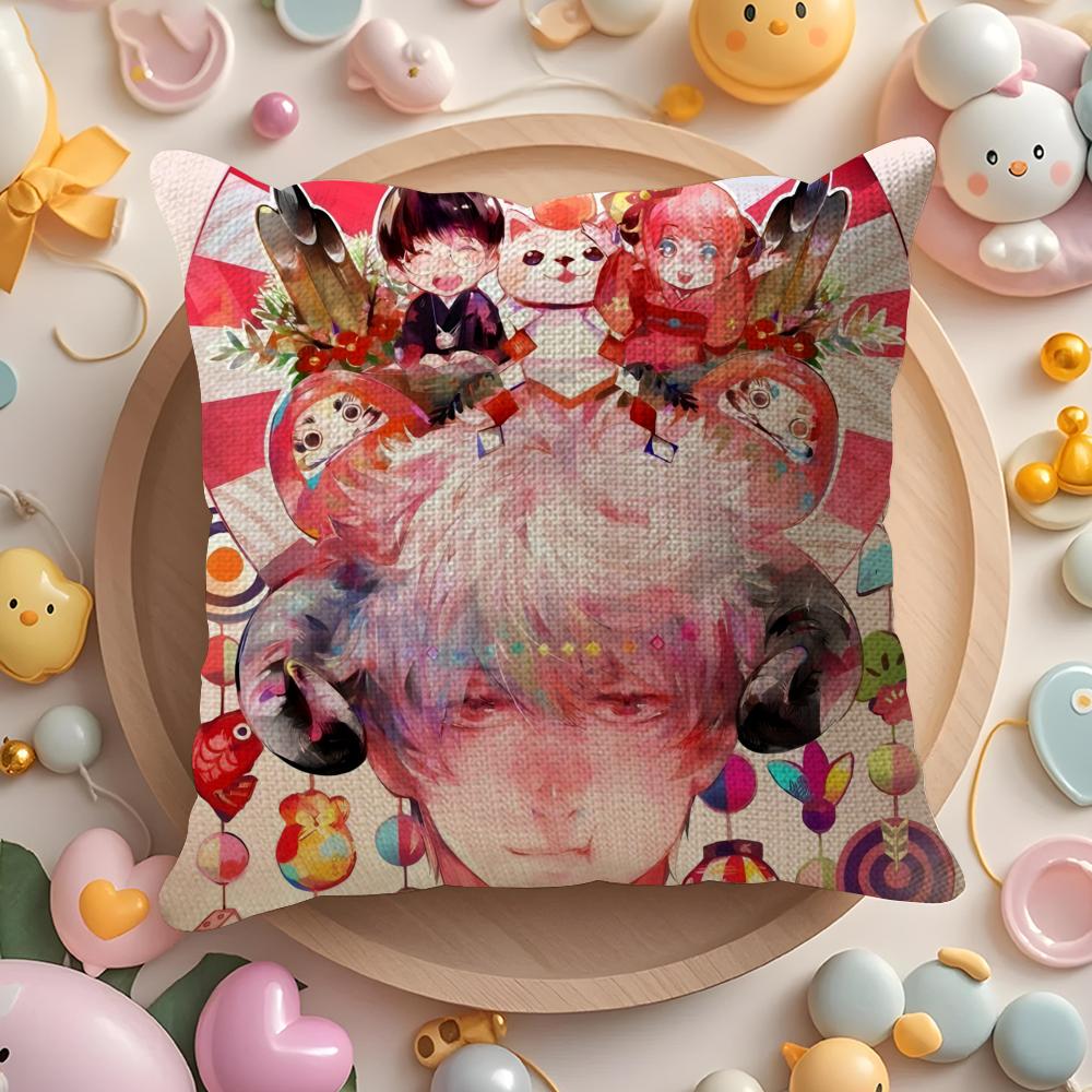 Science Fiction Comics Gintama-Anime Pillow Case Pattern Printed Pillowcase for Living Room Sofa Cushion Cover & Bedroom Decor