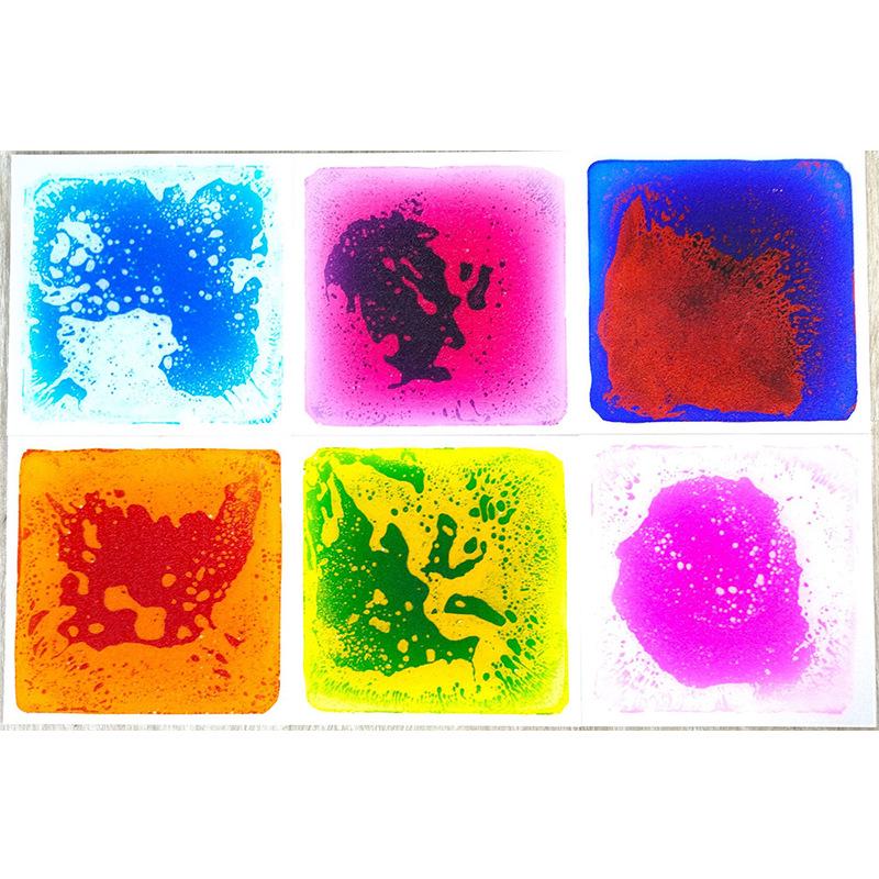 Liquid Floor Tile Sensory Mat 30x50CM - Flowing PVC Puzzle Brick